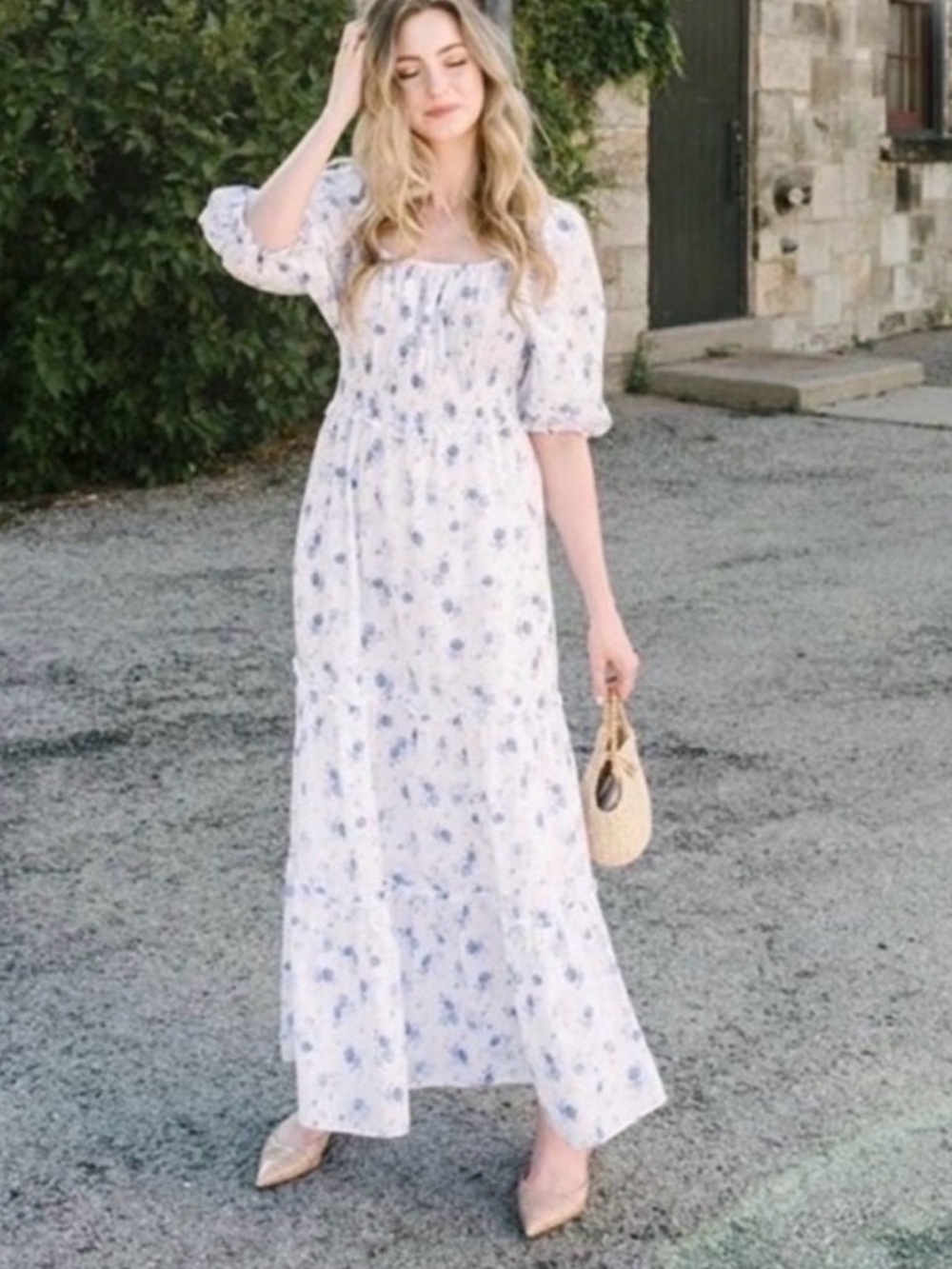 NWT LoveShackFancy x Target Gemma Maxi Dress Floral Cottagecore Size Large - Picture 2 of 12
